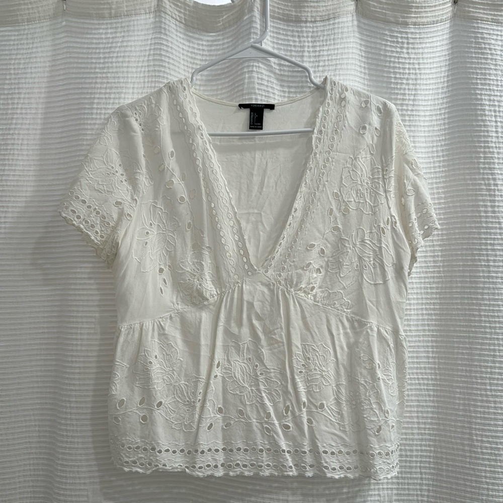 F21 Eyelet Top